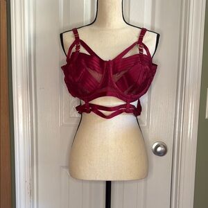 Elegant Red Women's Intimate Bra